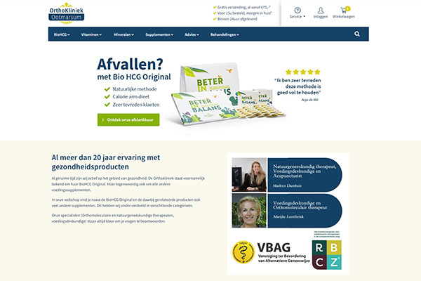 webshop orthokliniek